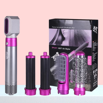 Cepillo Rizador Secadora De Cabello 5 En 1 Eléctrico Multifuncional